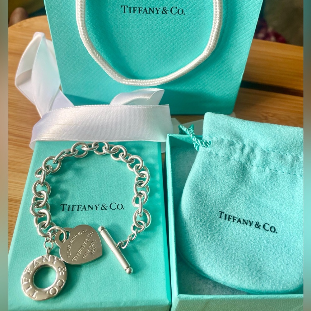 EUC Tiffany & Co. Heart Tag Toggle Bracelet
